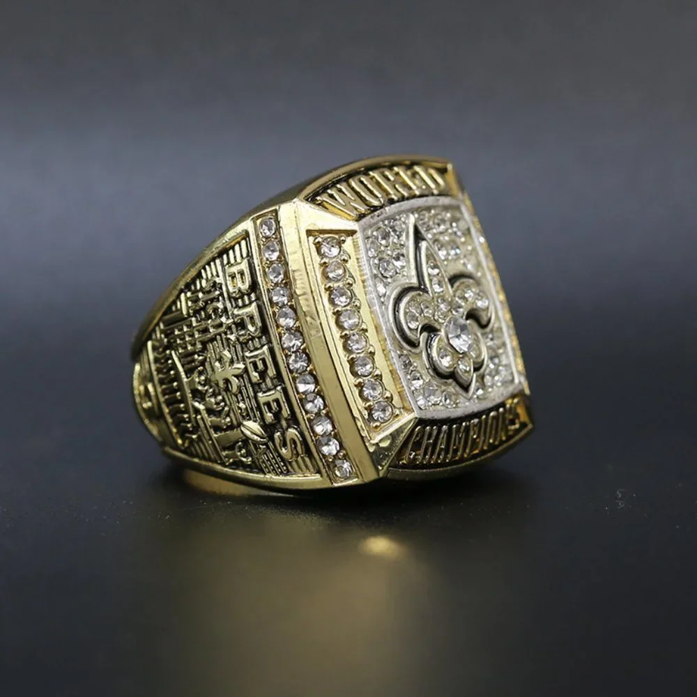 New Orleans Saints Championship Ring Fan Editiom‎ 2009 2010 Gold Super Bowl